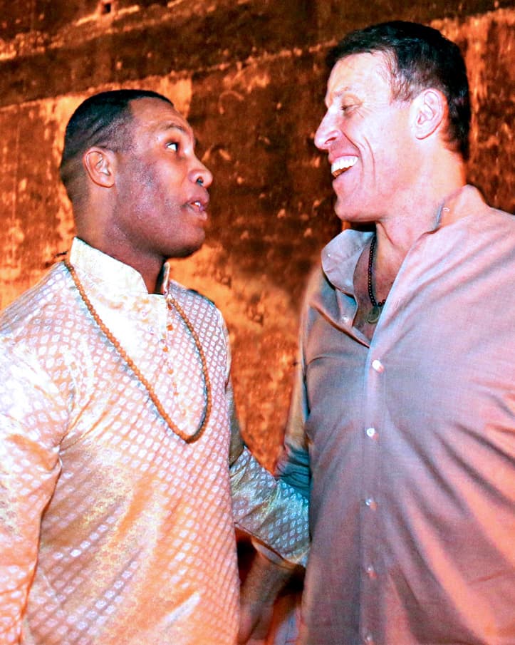 Marvin Peake with Tony Robbins}